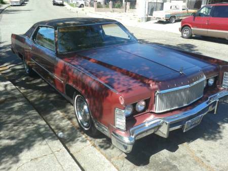 1974 Lincoln Continental Town Coupe right front