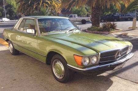 1975 Mercedes 280SLC right front