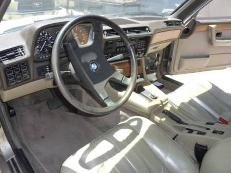 1985 BMW 745i interior