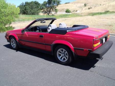 1985 Toyota Celica convertible left rear