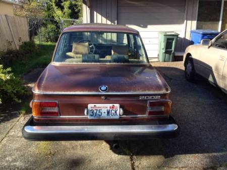 1976 BMW 2002 rear