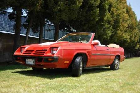 1982 Dodge Charger convertible left front