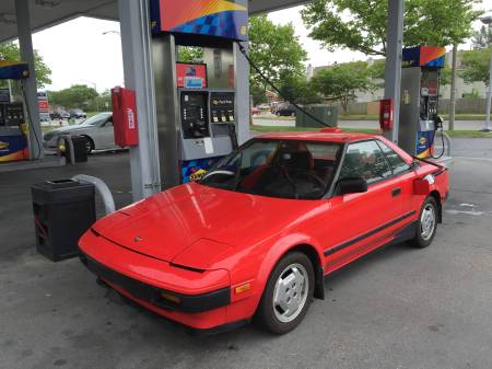 1985 Toyota MR2 followup left front