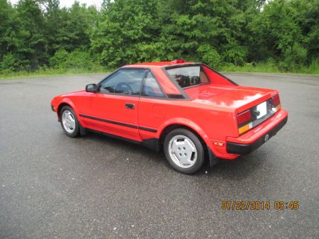 1985 Toyota MR2 left rear