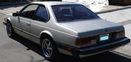 1984 BMW 633CSi left rear