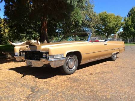 1969 Cadillac De Ville convertible left front