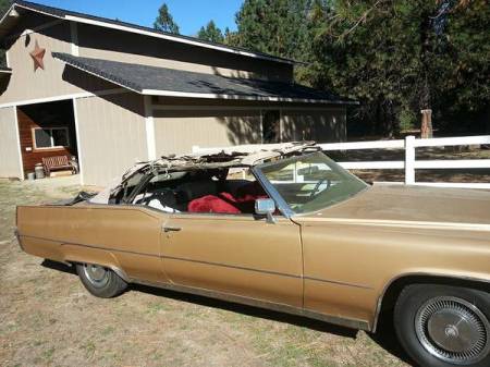 1969 Cadillac De Ville convertible top