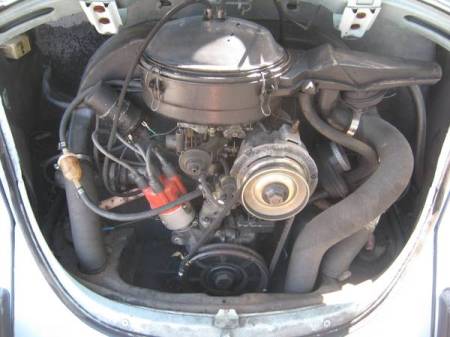 1972 VW Beetle convertible engine