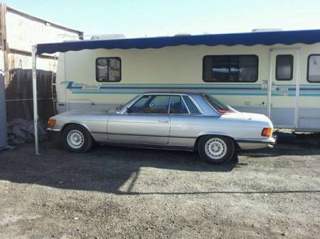 1973 Mercedes 450 SLC left rear