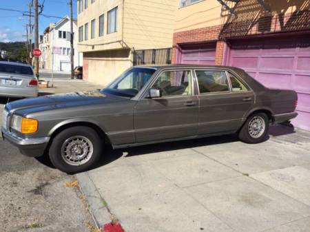 1983 Mercedes 500 SEL left front