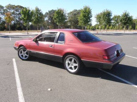 1986 Ford Thunderbird Turbo left rear