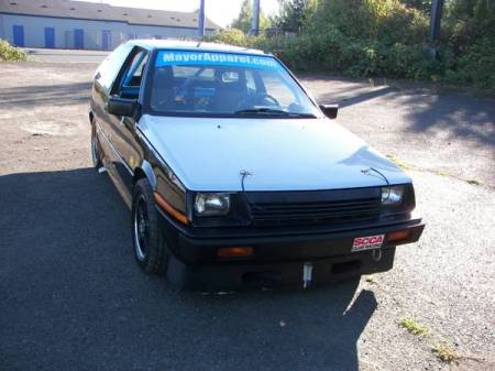 1986 Mitsubishi Mirage Turbo right front