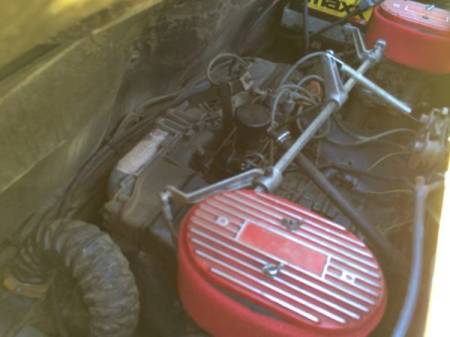 1974 Porsche 914 yellow engine