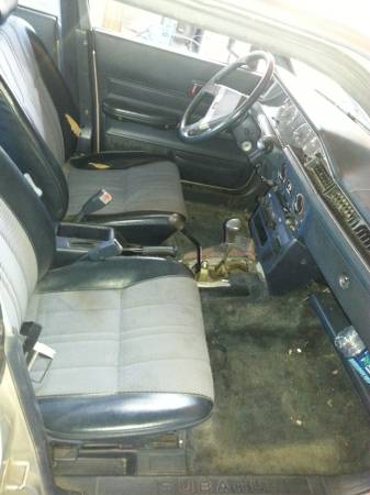 1983 Subaru GL Turbo wagon interior