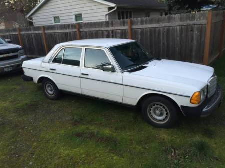 1977 Mercedes 230 right front