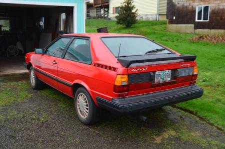1984 Audi GT Coupe left rear