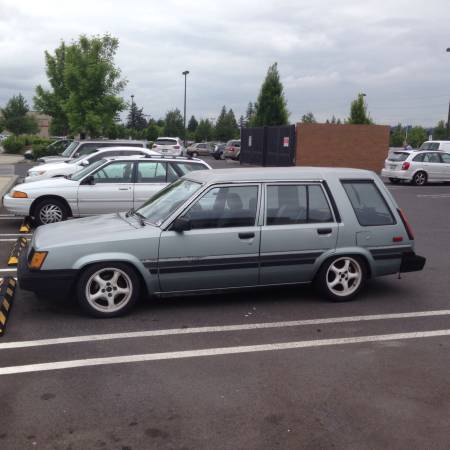 1986 Toyota Tercel Wagon 4AGE left front