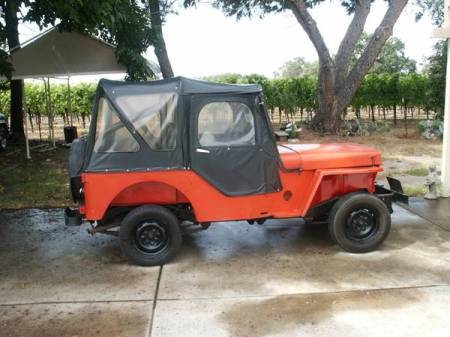 1964 Jeep DJ3 Volvo engine right