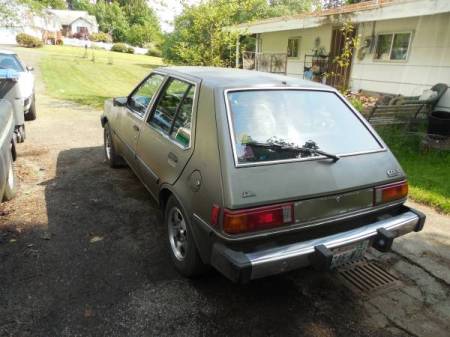 1984 Dodge Colt DL left rear