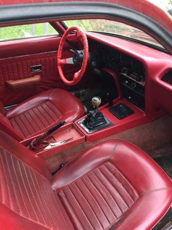 1970 Opel GT red interior