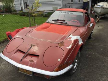 1970 Opel GT red left front