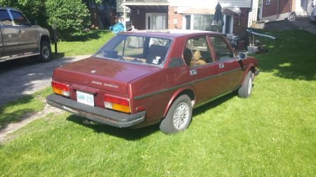 1979 Alfa Romeo Alfetta Sedan maroon right rear