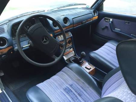 1977 Mercedes 230C interior
