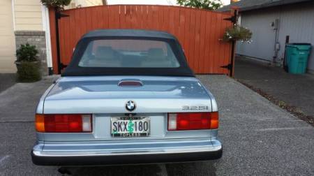 1990 BMW 325i Convertible rear