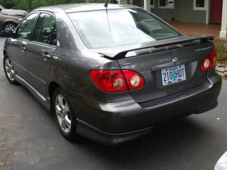 2005 Toyota Corolla XRS left rear