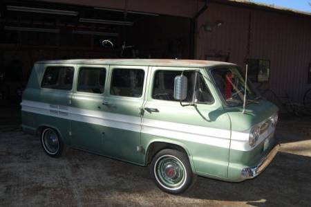 1963 Chevrolet Corvair Greenbrier right front