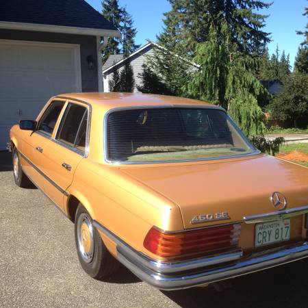 1973 Mercedes 450 SE left rear
