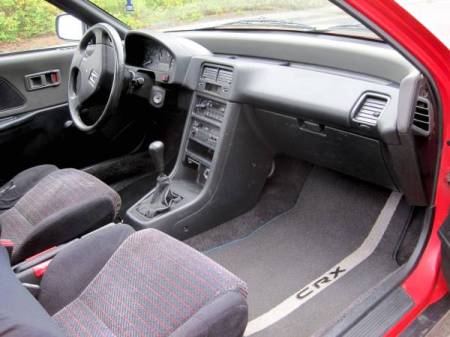 1990 Honda Civic CRX Si interior