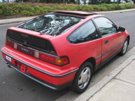 1990 Honda Civic CRX Si right rear