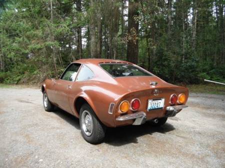 1973 Opel GT left rear