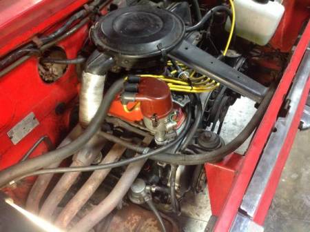 1970 Fiat 850 Spider 1 engine