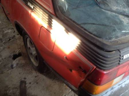 1983 Renault Fuego Turbo rear quarter damage