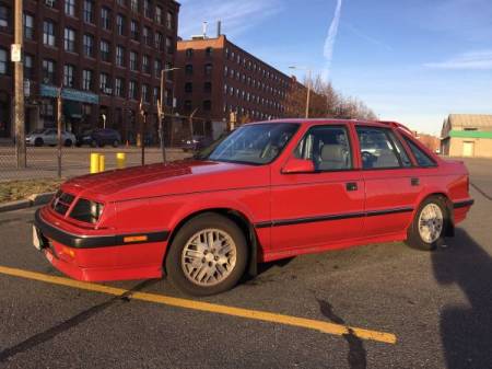 1989 Dodge Lancer Shelby Turbo left front