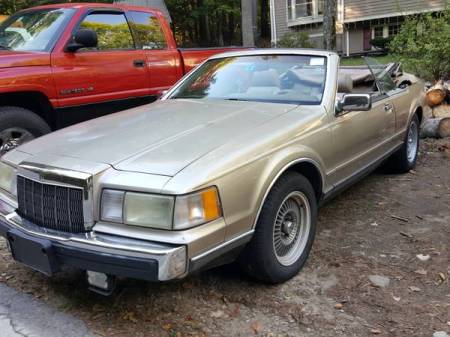 1989 Lincoln Mk VII convertible left front