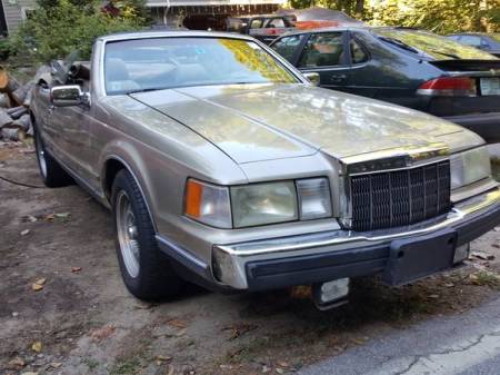 1989 Lincoln Mk VII convertible right front