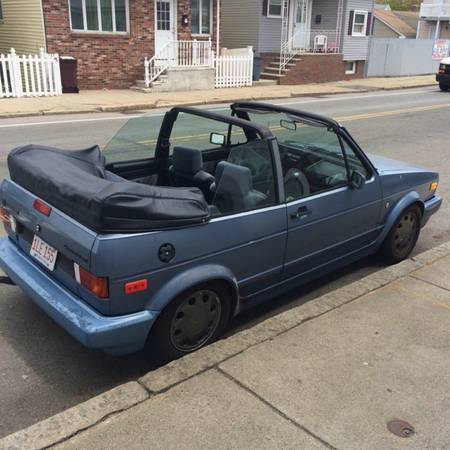 1989 VW Cabriolet right rear