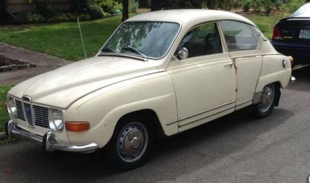 1969 Saab 96 left front