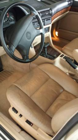 1990 BMW 750iL interior