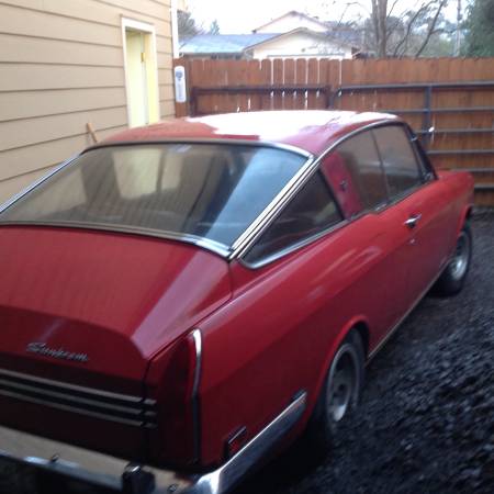 1969 Sunbeam Alpine GT right rear