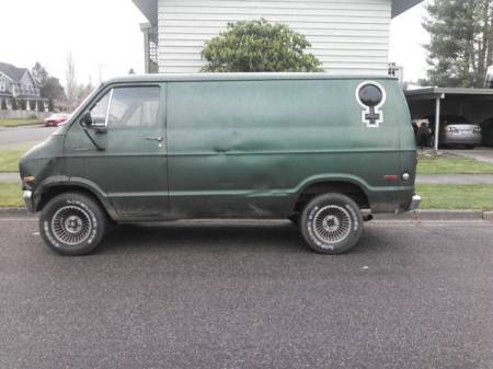 1977 Dodge Tradesman left side