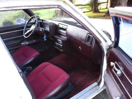 1980 Chevrolet Malibu Sedan Delivery interior