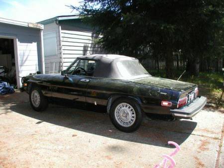 1977 and 1979 Alfa Romeo Spider Veloce left rear