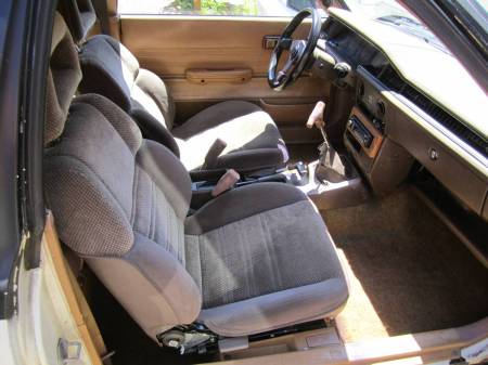 1981 Subaru GL hatchback interior