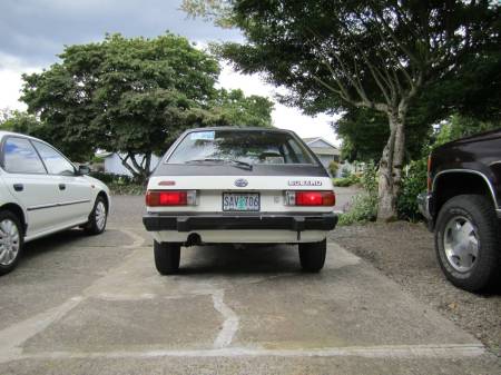 1981 Subaru GL hatchback rear