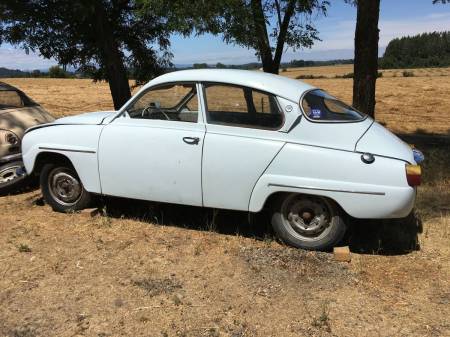 1966 Saab 96 left rear