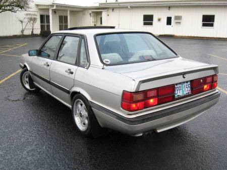 1987 Audi 4000 Quattro left rear
